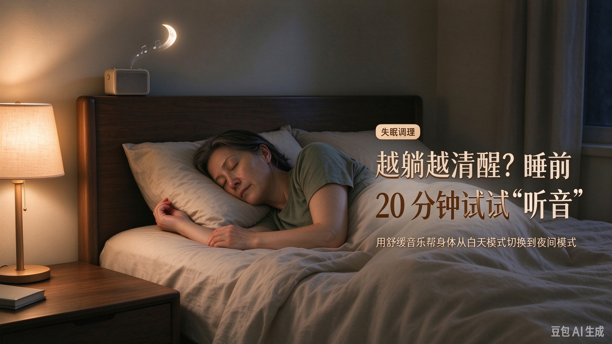 失眠调理｜越躺越清醒？睡前 20 分钟试试"听音"这件事 